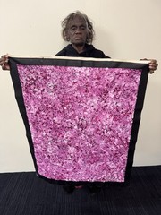 Bessie Pitjara 💕💕Aboriginal Art 85cm X 70cm COA Supplied BP28M-4