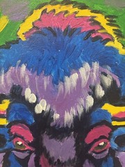 Brilliant Bison: Original Acrylic Wildlife Painting 11×14 Canvas