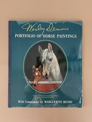 PORTFOLIO OF HORSE PAINTINGS WESLEY DENNIS MARGUERITE HENRY 20 REMOVABLE PRINTS