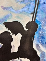 Miscarriage Memorial Art Gift for Grief Loss Watercolor Painting Original Twins