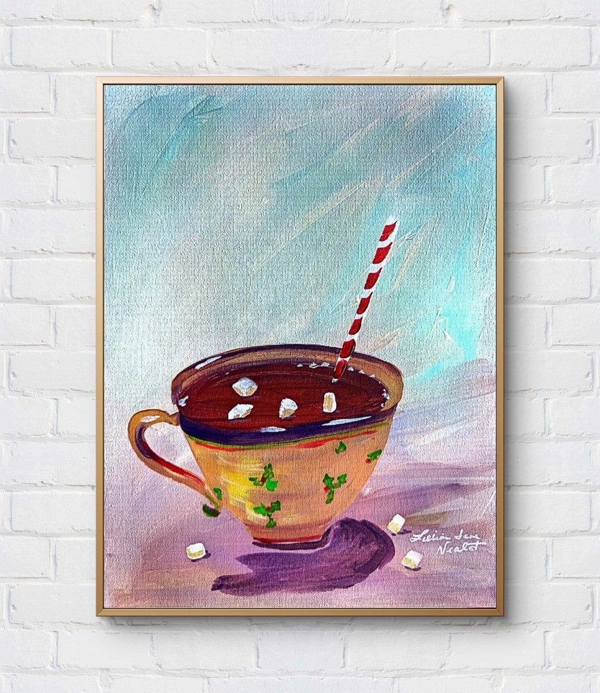 Neal 11″x14″ Mug Abstract Expressionism Mug Kitchen Wall Art