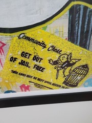Original “Playing Games ” Monopoly painting with COA 36×42… Diamond dust