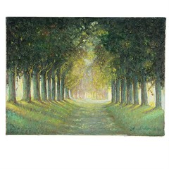 „Peaceful Road, Giverny, France“ By Anthony Sidoni 1994 Signed Oil on Canvas