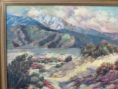 Frances Upson Young (1870 – 1950) Oil Painting The Edge of the Desert