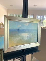 Tug, Original oil Painting, Handmade Artwork