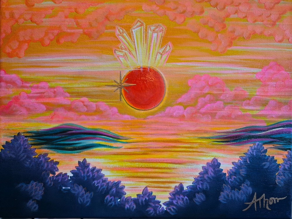 Acrylic art paintings 14 x 11 Inches original hand painted And Signed By Artist