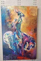 Farrell Cockrum „THE OFFERING“ Original Acrylic On Canvas 24″x36″x1.5″