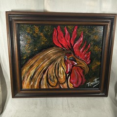 Original Acrylic Painting “ Chick Pick“ 16″ X 20″ By Timothy Designs