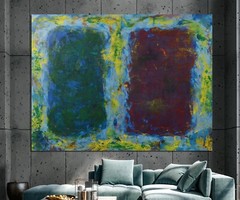 Mark Rothko style￼ Profession￼al Painting 81” X 62”(6ft 9in)Abstract Modern XL