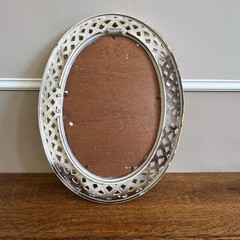 Blue Heron Decoupage And Painting In VTG Weave Frame