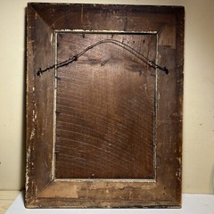 Antique 20” Upland Hunting Pheasant Painting Wooden Plaster Frame Fowling Holly
