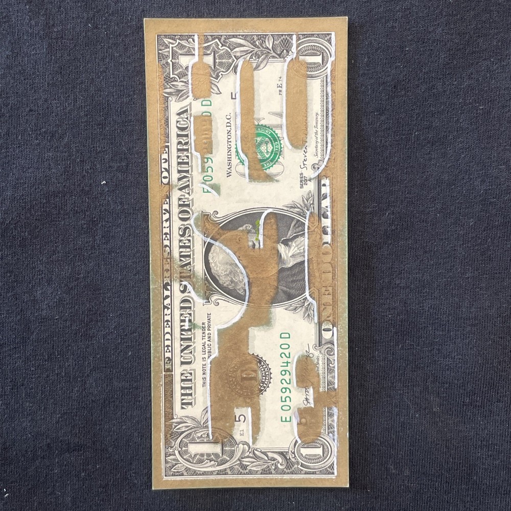 Hustle 1 Dollar Bill painting Graffiti Art Street Art Tattoo Art