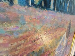 NO SHIPPING*Stunning 3×4 feet impressionistic oil on canvas painting SIGNATURE ?