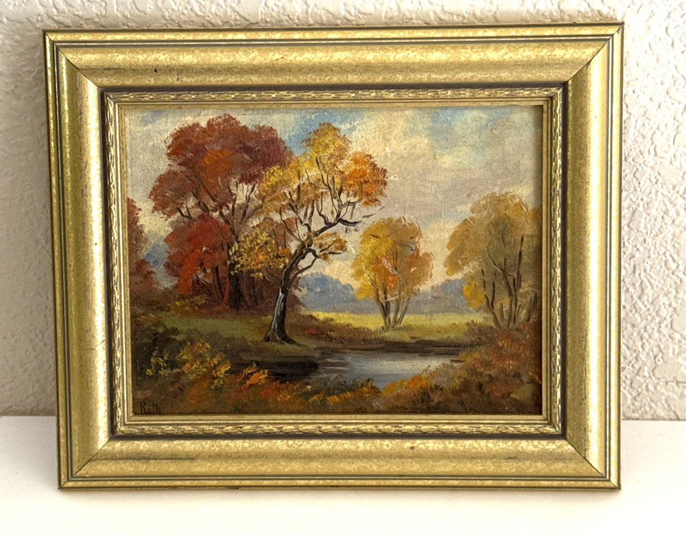 Edward Andreas Roth California Artist Oil Painting Framed Artwork