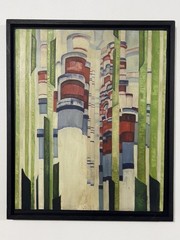 FRANTISEK KUPKA PAINTING OIL ON CANVAS CZECH ART , BEAUTIFUL