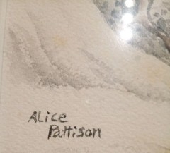 Lot Of 2 Signed On Both Pictures By Alice Pattison (Chinese Paintings)