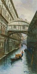 A. Boldenim – Signed Mid 20th Century Watercolour, Bridge of Sighs