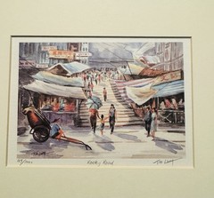 4 Original Tik Lung Paintings Prints-Hong Kong-HK-China-Signed-Numbered-Matted