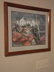 Original Watercolor Painting by Roberta E. Merrilees Matted & Framed ( NICE )‼️