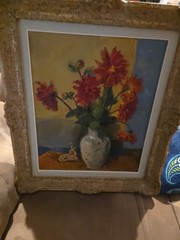 Gustav Berlin (1905-1988) Oil Painting Swedish Artist Still Life In Flowers…