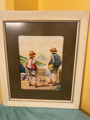 MCM Watercolor Painting~The City Of Solola In Guatemala Highlands~Signed~18×23
