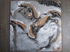 GIFT FOR Origninal abstract artwork Acrylic on canvas painting 12 x 12″ 1 PIECE
