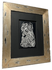 SASCHA BRASTOFF ORIGINAL MID CENTURY SCRATCHBOARD ANTIQUE MCM VINTAGE DRAWING