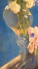 Laura Coombs Hills Original Pastel Painting Flower Vases Heavy Gilded Frame