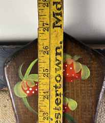 Vintage Welcome Annette Stark Hand Painted 27″ Wood Plaque in Acrylics Folk Art