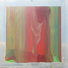 Abstract painting 200×0.50 m informal acrylic art academy Düsseldorf near Hüppi