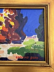 CONRAD BUFF PAINTING LANDSCAPE MODERNIST EXPRESSIONIST LISTED FAMOUS SMALL GEM