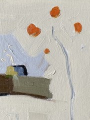 Small Modern Landscape Original Oil Painting Surreal 8×8 Aldo Cherres Art