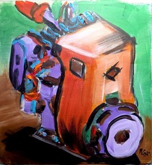 Richosso Small Engine 12×12 Canvas Paper