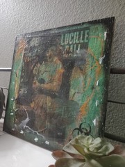 Lucille Ball Painting Print On Wood Canvas 12 x 12 Wall Art Industrial