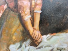 Edgar Degas Oil Painting on Canvas Signed and stamped, 20 x 28 in.