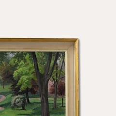 Brenda Johnstone – Framed 20th Century Oil, Ewell Court in Spring