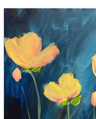 Mary Myers Original Abstract Expressionism 11×14 Floral Signed Fine Art