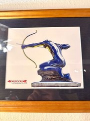 Original Print Signed Matted Framed 16″ x 13″ Pierce Arrow – John Satterthwaite