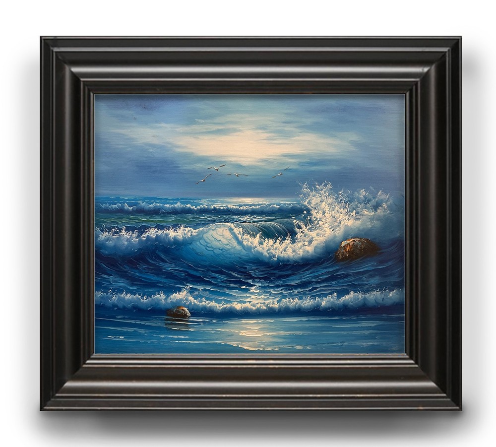 Seascape Painting – Waves crashing Painting – Ocean Painting – Beach Painting