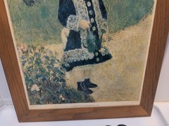 ✨VINTAGE✨ 1876 PIERRE-AUGUSTE RENOIR “A Girl With A Watering Can” – 21” x 27″