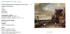 Niederl. Oilg. Farm game behind the house around 16/17th century.?