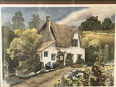Art By Susan Tolle McClure In Wood Frame 23 X 19 FAIR CONDITION US ONLY