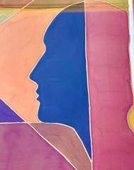 Original Abstract Artwork Attributed to Sara Lee Last from Group of 4 Paintings