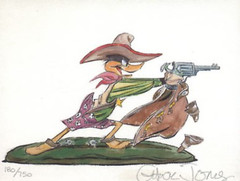 CHUCK JONES Drip-A-Long Daffy Duck Warner Bros Paper Giclee Lt Ed of 750