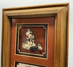 Storyteller Dolls by Laverne Elliot art and pottery 14.5” X 8.5” X 2” shadowbox
