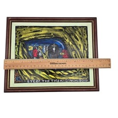 Framed Original Eyes of the Tiger V.M 2010 Painting By Victor Maloney