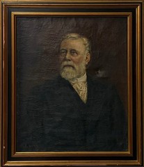 Edwin Swan Portrait of a Gentleman Antique British Oil Painting c.1900 Framed