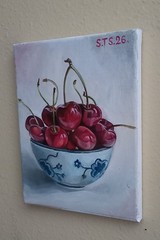 oil paintings „Cherry“ by local artist from Texas.Canvas 11×14″.Original