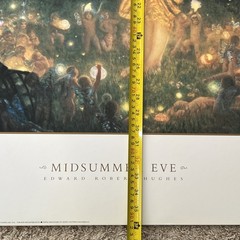Midsummer Eve Vintage Print Fairies In Forest Foam Board 24 X 36 Inches