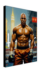 Mike Tyson Painting w/COA – Framed Canvas 40X30cm Boxing Art